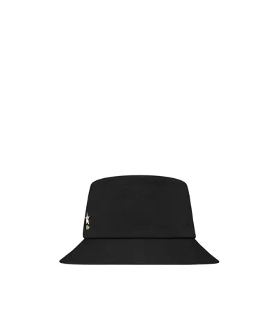 Dior Teddy-d Narrow Brim Bucket Hat In Black