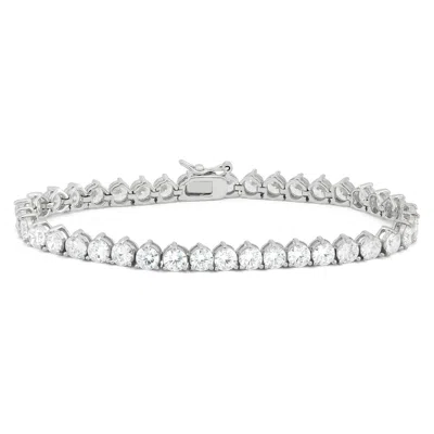 Designs By Gioelli Sterling Silver Created Opal Tennis Bracelet In Silver