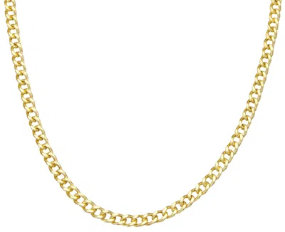 Giorgio Di Vicenza 14k Gold Over Sterling Silver Men's 6.15mm Curb Chain In Multi