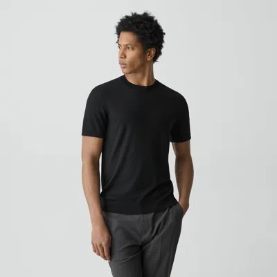 Theory Soris T-light Crewneck T-shirt In Black