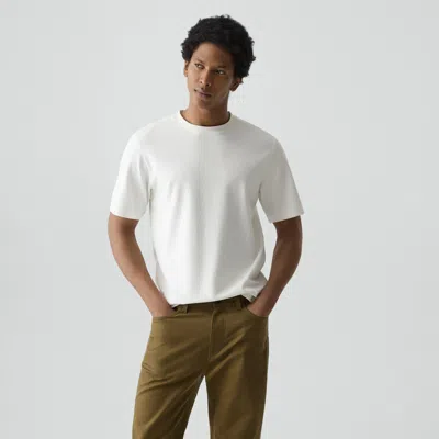 Theory Clinton Relaxed Cotton T-shirt In White