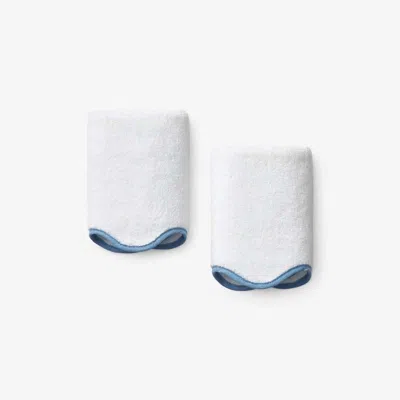 The Company Store Scalloped Edge Washcloth In Multi