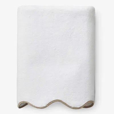 The Company Store Scalloped Edge Bath Sheet In White