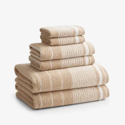 The Company Store Plush Spa Stripe 6-piece Bath Set