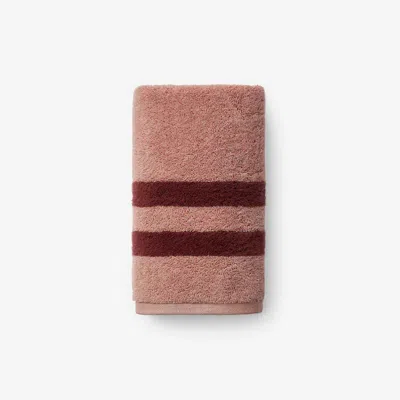 The Company Store Mirage Aegean Cotton Reversible Stripe Hand Towel In Multi