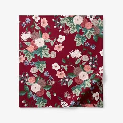 The Company Store Dahlia Classic Cool Cotton Percale Flat Bed Sheet In Multi