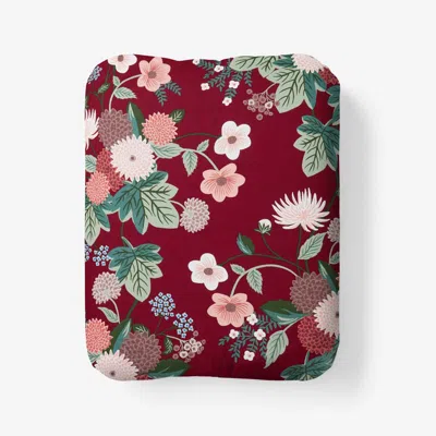 The Company Store Dahlia Classic Cool Cotton Percale Fitted Bed Sheet In Multi