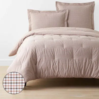 The Company Store Classic Stripes And Plaids Cool Yarn-dyed Cotton Percale Comforter