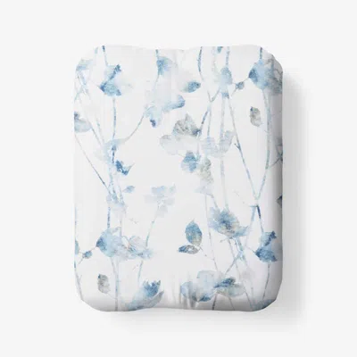 The Company Store Garden Leaf Premium Smooth Wrinkle-free Sateen Fitted Bed Sheet In Multi