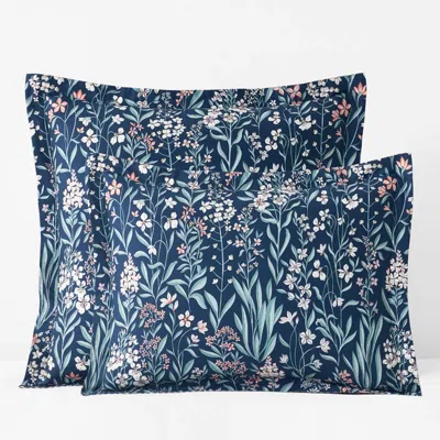 The Company Store Julienne Classic Cool Cotton Percale Reversible Sham In Multi