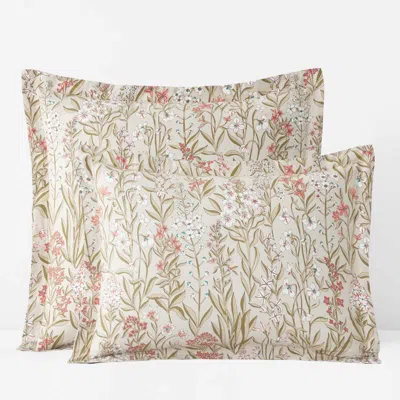 The Company Store Julienne Classic Cool Cotton Percale Reversible Sham In Multi