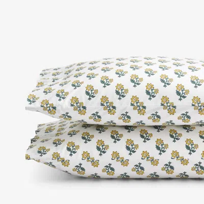 The Company Store Suhana Garment Washed Cotton Percale Pillowcase Set In Multi