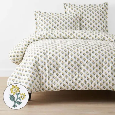 The Company Store Suhana Garment Washed Cotton Percale Comforter In Multi