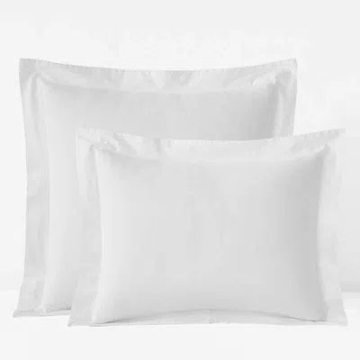 The Company Store Solid Garment Washed Cotton Percale Sham In White