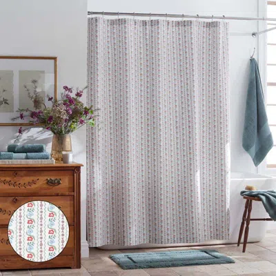 The Company Store Delphine Classic Cool Cotton Percale Shower Curtain In Multi