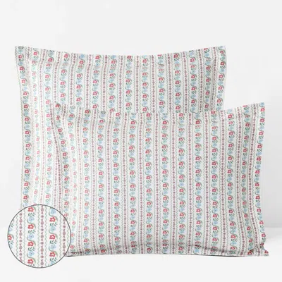 The Company Store Delphine Classic Cool Cotton Percale Sham In Multi