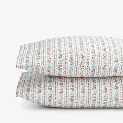 The Company Store Delphine Classic Cool Cotton Percale Pillowcase Set In Multi