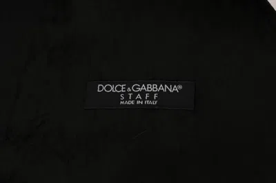 Dolce & Gabbana Sleek Black Single-breasted Waistcoat In Multi