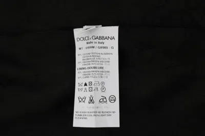 Dolce & Gabbana Sleek Black Single-breasted Waistcoat In Multi