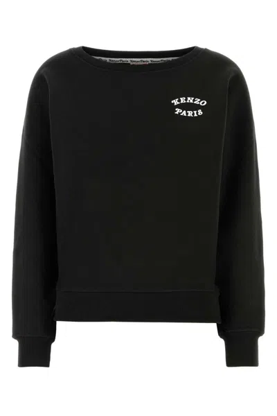 Kenzo Verdy Market Print Sweatshirt In Black