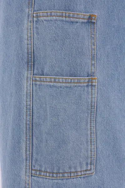 Dries Van Noten Jeans Dalla Gamba Ampia Pickerby In Denim Uomo In Blue