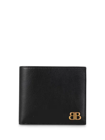 Balenciaga Monaco Square Wallet Accessories In Black
