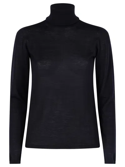 Max Mara Wool Turtleneck Sweater Clothing In Black