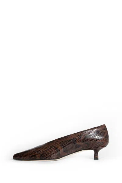 Aeyde 45mm Clara Pointed-toe Pumps In Animal Print