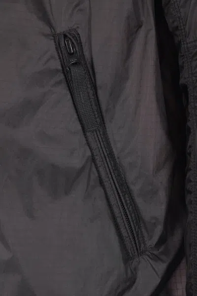 Stone Island Grey Polyamide Sports Jackets In Blue