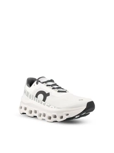 On Running Cloudmonster Sneakers With Technical Fabric Upper And Ultralight Sole In White
