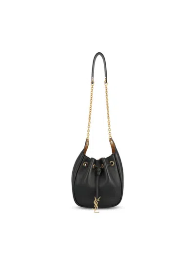 Saint Laurent Supple Bucket Bag In Black