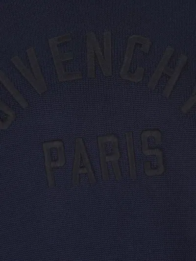 Givenchy Ribbed Turtleneck Jumper Cuffs Hem In Blue