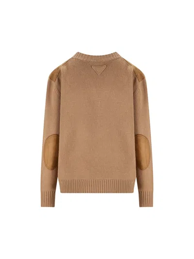 Prada Wool-and-cashmere-blend Sweater In Multi