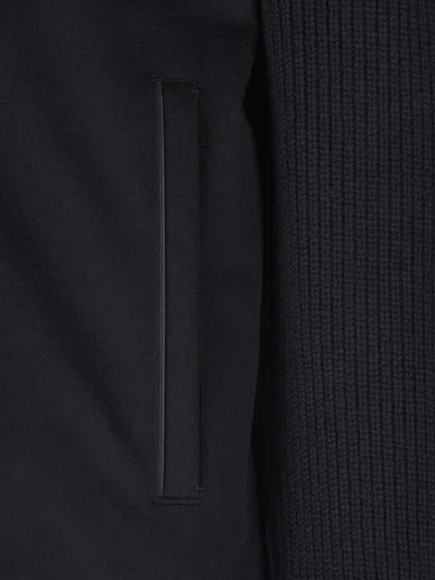 Zegna Panelled Zip-up Cardigan In Multi