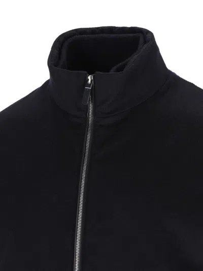Zegna Panelled Zip-up Cardigan In Multi