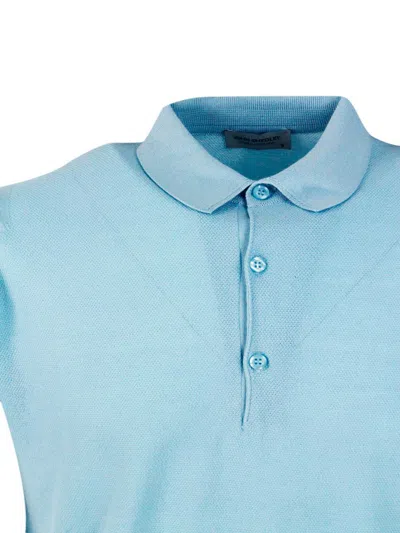 John Smedley T-shirt In Blue