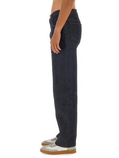 Apc A.p.c. Mens Martin Stonewashed Black Denim Jeans In Blue