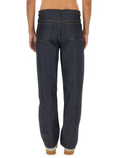 Apc A.p.c. Mens Martin Stonewashed Black Denim Jeans In Blue