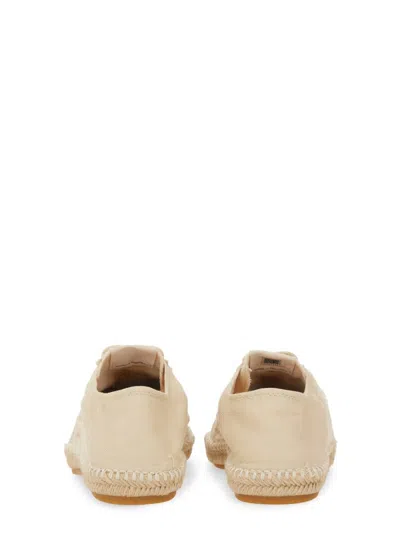 Autry Minimalist Flat Shoes With Textured Upper In Neutral