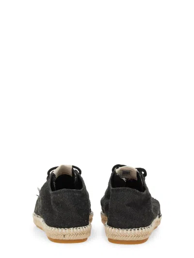 Autry Low Top Denim Espadrilles Sneakers In Black