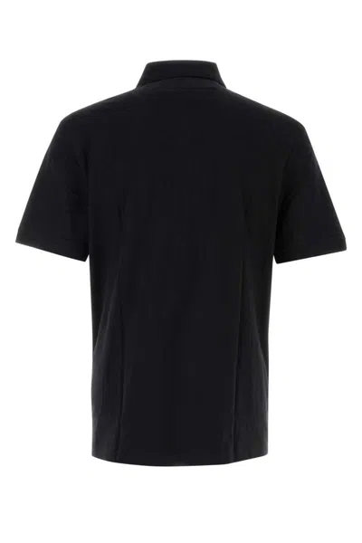 Hugo Boss Paddy Polo Shirt With Drop-needle Stitching In Black