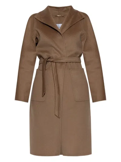 Max Mara Cashmere Coat Lilia In Brown