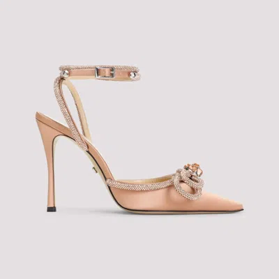 Mach &amp; Mach Pumps In Bronze Satin In Brown