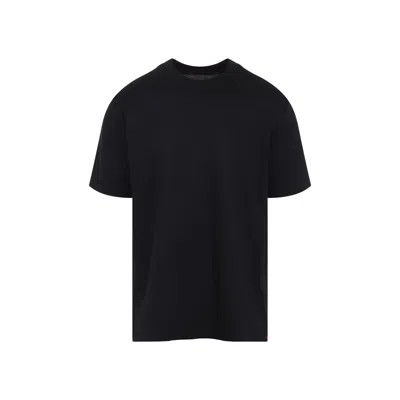 Kiton Short Sleeve Crew Neck T-shirt Design In Black