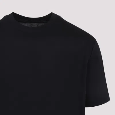 Kiton Short Sleeve Crew Neck T-shirt Design In Black