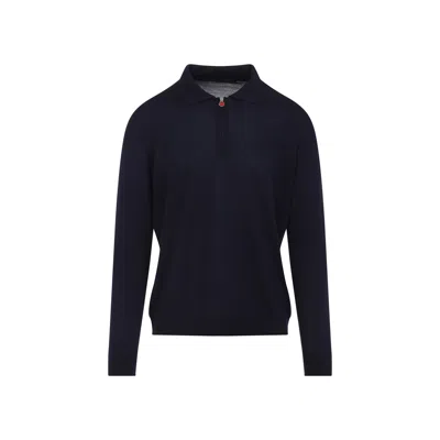 Kiton Navy Blue Polo Shirt