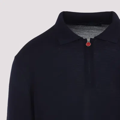 Kiton Navy Blue Polo Shirt