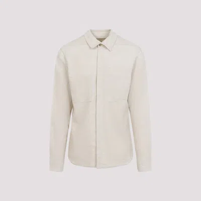 Rick Owens Work Shirt With Buttoned Cuffs And Chest Pockets In Neutral