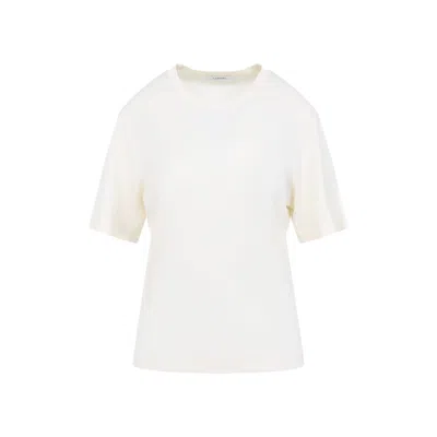 Lemaire Rib T-shirt In White