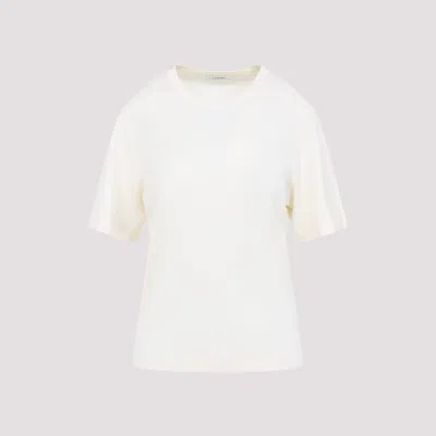 Lemaire Rib T-shirt In White